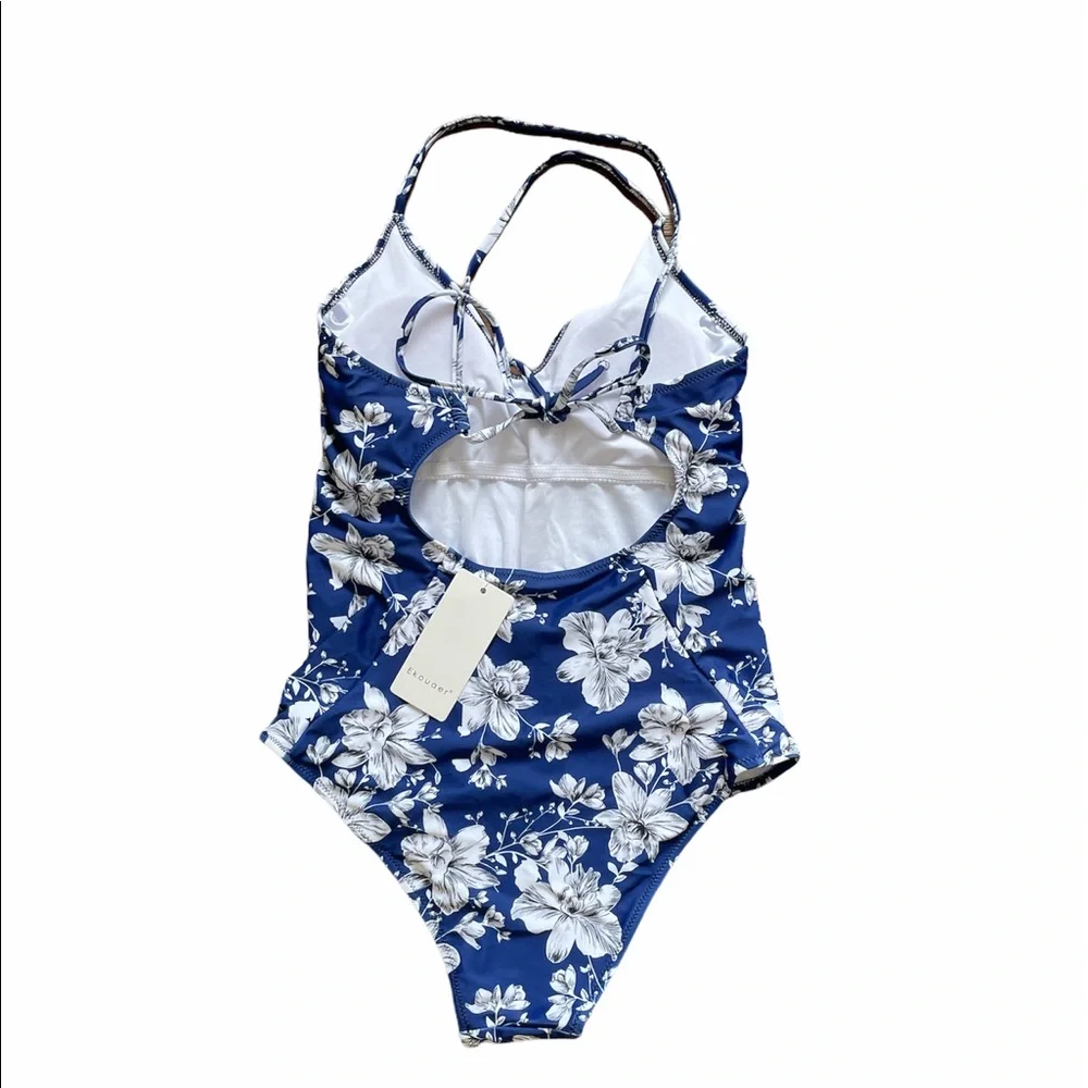 Ekouaer Swimwear Womens Monokini Swimsuits Size S